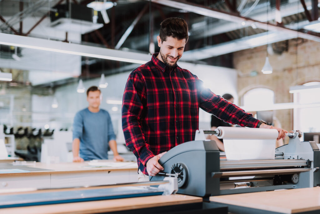 digital tools and blueprint printing